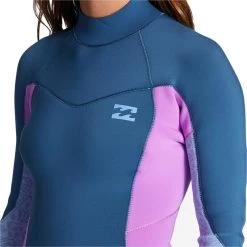 Billabong 2024 Femmes Synergy 3/2mm GBS Back Zip Combinaison Néoprène -Équipement De Surf 2024 femmes synergy 32mm gbs back zip combinaison neoprene 4