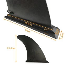 Aileron Central De Rechange Paddles Gonflables Avec Système De Fixation à Gliss -Équipement De Surf aileron central de rechange paddles gonflables avec systeme de fixation a gliss 3