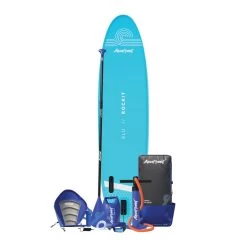 AQUAPLANET Kit De Planche à Pagaie Gonflable Pour Kayak - Rockit, Bleu -Équipement De Surf aquaplanet kit de planche a pagaie gonflable pour kayak rockit bleu 2