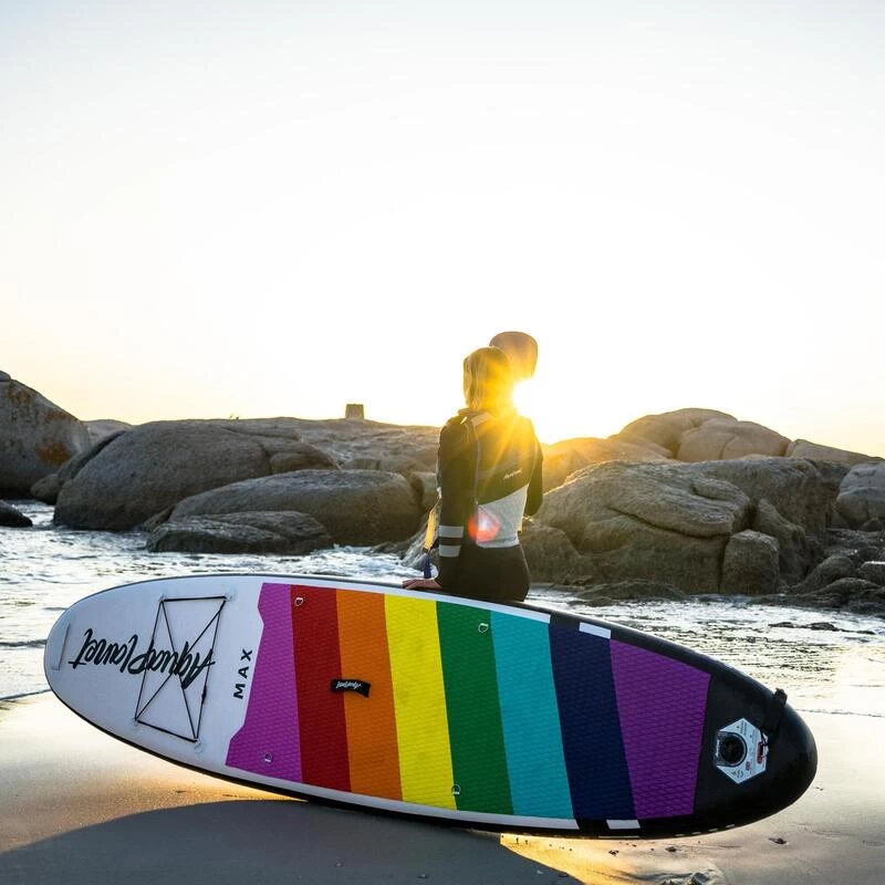 AQUAPLANET Kit Paddle Gonflable - Max Arc-en-ciel 5 AQUAPLANET Kit Paddle Gonflable - Max Arc-en-ciel – Image 5