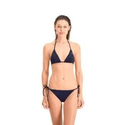 Bas De Bikini Avec Liens à Nouer Pour Femmes PUMA Swim Marine -Équipement De Surf bas de bikini avec liens a nouer pour femmes puma swim marine 4
