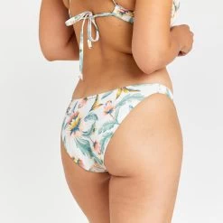 Bas De Maillot De Bain Culotte Femme - Aly Belly Blanc -Équipement De Surf bas de maillot de bain culotte femme aly belly blanc 2