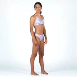 Bas De Maillot De Bain Fille - 100 Zeli Palm Violet -Équipement De Surf bas de maillot de bain fille 100 zeli palm violet 4