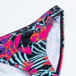Bas De Maillot De Bain Fille - 100 Zeli Tropical Party Rose -Équipement De Surf bas de maillot de bain fille 100 zeli tropical party rose 3