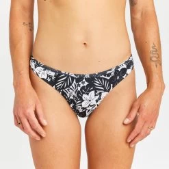 Bas De Maillot De Bain Tanga Femme - Lulu Borneo Noir -Équipement De Surf bas de maillot de bain tanga femme lulu borneo noir 3
