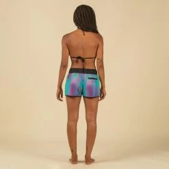 Boardshort Surf Femme TINI BLUR Avec Ceinture élastiquée Et Cordon De Serrage -Équipement De Surf boardshort surf femme tini blur avec ceinture elastiquee et cordon de serrage 5
