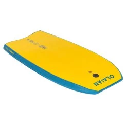 Bodyboard 100 Bleu Jaune Avec Leash Poignet -Équipement De Surf bodyboard 100 bleu jaune avec leash poignet 6