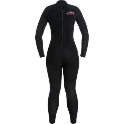 Billabong Combinaison De Surf 4/3mm Zip Dos - Noir - Launch - Femme -Équipement De Surf combinaison de surf 43mm zip dos noir launch femme 4