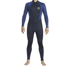 Billabong Combinaison De Surf Intruder 3/2mm Flatlock - Zip Au Dos - Marine Hommes -Équipement De Surf combinaison de surf intruder 32mm flatlock zip au dos marine hommes 2