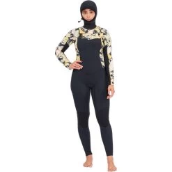 Billabong Combinaison De Surf Salty Dayz 4/3mm - Zip Poitrine - Noir Dames