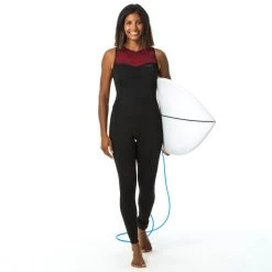 Combinaison Longjane Femme Expert Néoprène 1.5 Mm Extra Souple Sans Zip -Équipement De Surf combinaison longjane femme expert neoprene 15 mm extra souple sans zip 7
