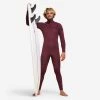 Combinaison Surf Néoprène 4/3 Mm Homme - 900 Bordeaux