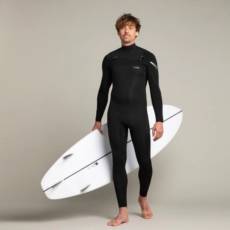 Combinaison Surf Néoprène 4/3 Mm Homme - 900 Noir 1 Combinaison Surf Néoprène 4/3 Mm Homme - 900 Noir
