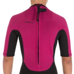 Tribord Combinaison Surf Shorty 100 Néoprène Enfant Violet -Équipement De Surf combinaison surf shorty 100 neoprene enfant violet 3