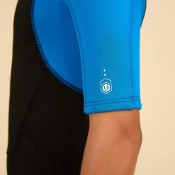 COMBINAISON SURF SHORTY 500 NEOPRENE 1.5MM GARCON BLEUE NOIRE -Équipement De Surf combinaison surf shorty 500 neoprene 15mm garcon bleue noire 7