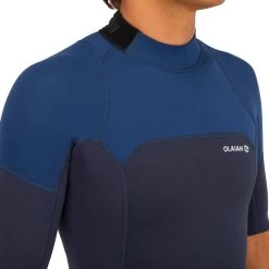 Combinaison Surf Shorty 500 Stretch Néoprène Homme Bleue 10 Combinaison Surf Shorty 500 Stretch Néoprène Homme Bleue -Équipement De Surf combinaison surf shorty 500 stretch neoprene homme bleue 4