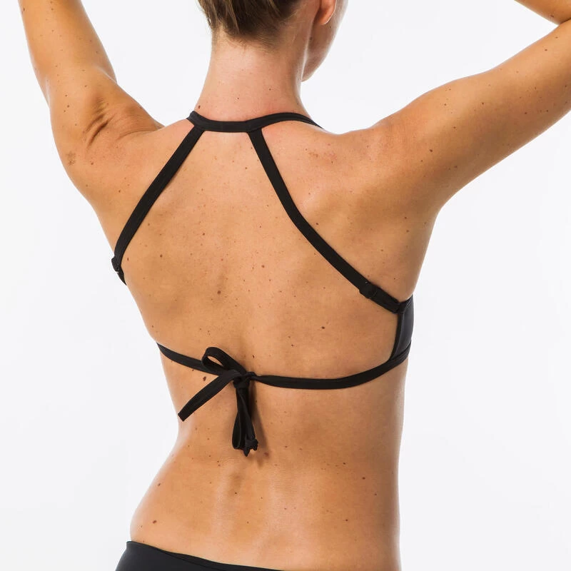 Haut De Maillot De Bain BRASSIERE CARO NOIRE Avec Dos Structuré Et Réglable 2 Haut De Maillot De Bain BRASSIERE CARO NOIRE Avec Dos Structuré Et Réglable – Image 2