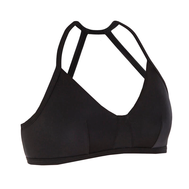 Haut De Maillot De Bain BRASSIERE CARO NOIRE Avec Dos Structuré Et Réglable 3 Haut De Maillot De Bain BRASSIERE CARO NOIRE Avec Dos Structuré Et Réglable – Image 3