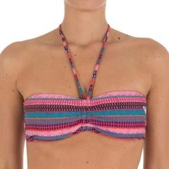 Haut De Maillot De Bain Femme Bandeau ROXY BOHO Rouge -Équipement De Surf haut de maillot de bain femme bandeau roxy boho rouge 3
