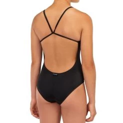 MAILLOT DE BAIN 1 PIECE FILLE 100 NOIR -Équipement De Surf maillot de bain 1 piece fille 100 noir 3