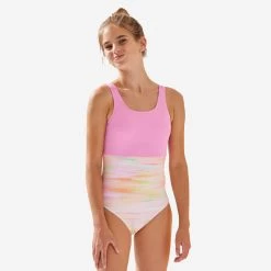 MAILLOT DE BAIN 1 PIECE FILLE 500 FUSHIA -Équipement De Surf maillot de bain 1 piece fille 500 fushia 2
