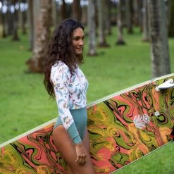 Maillot De Bain 1 Pièce Manches Longues Femme - Mary Belly Blanc -Équipement De Surf maillot de bain 1 piece manches longues femme mary belly blanc 4