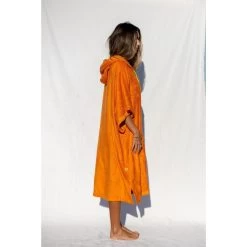 Pacifique Sud | Poncho Surf | Orange | Avec Manches -Équipement De Surf pacifique sud poncho surf orange avec manches 3