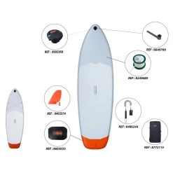 Pack De Stand Up Paddle Gonflable (10'/35"/6") - 1 Ou 2 Personnes Jusqu'à 130kg -Équipement De Surf pack de stand up paddle gonflable 10356 1 ou 2 personnes jusqua 130kg 4