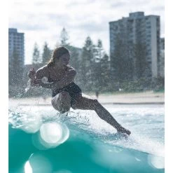 Planche Surf Longboard AQSS Vintage Log Teal 9'0 -Équipement De Surf planche surf longboard aqss vintage log teal 90 2