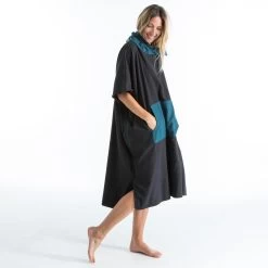 PONCHO SURF 500 ADULTE Noir 12 PONCHO SURF 500 ADULTE Noir -Équipement De Surf poncho surf 500 adulte noir 2