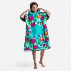 PONCHO SURF 500 ADULTE Print Bora -Équipement De Surf poncho surf 500 adulte print bora 3