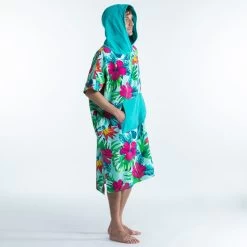 PONCHO SURF 500 ADULTE Print Bora -Équipement De Surf poncho surf 500 adulte print bora 8