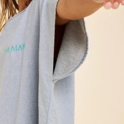 Poncho Surf Adulte - 100 Gris Chiné 13 Poncho Surf Adulte - 100 Gris Chiné -Équipement De Surf poncho surf adulte 100 gris chine 4