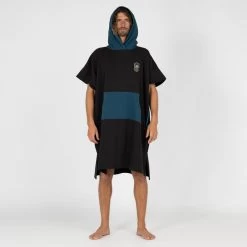 Poncho Surf Adulte - 500 Noir 11 Poncho Surf Adulte - 500 Noir -Équipement De Surf poncho surf adulte 500 noir 2