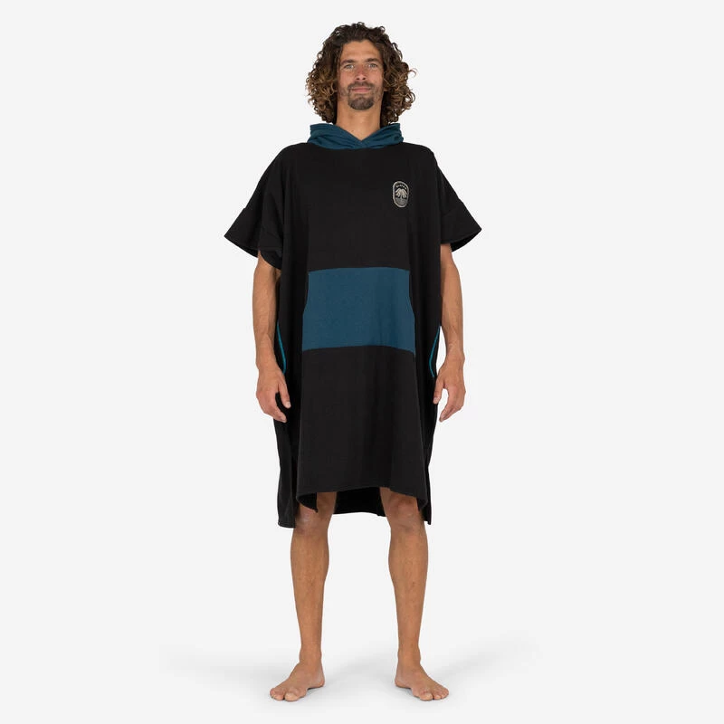 Poncho Surf Adulte - 500 Noir 1 Poncho Surf Adulte - 500 Noir