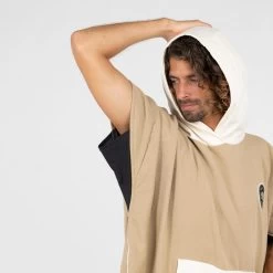 Poncho Surf Adulte - 500 Sable -Équipement De Surf poncho surf adulte 500 sable 5