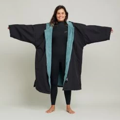 Poncho Surf Adulte - 950 Noir -Équipement De Surf poncho surf adulte 950 noir 2