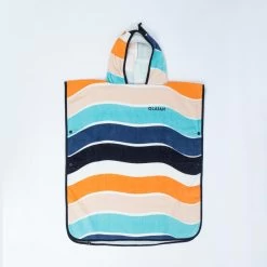 Poncho Surf Enfant 110 à 135 Cm - 500 Wavy Orange Bleu -Équipement De Surf poncho surf enfant 110 a 135 cm 500 wavy orange bleu 5
