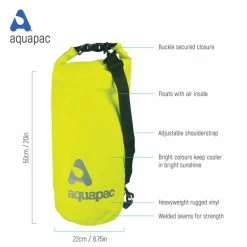 Aquapac Sac étanche 25L Heavyweight Avec Bandoulière Vert Acide -Équipement De Surf sac etanche 25l heavyweight avec bandouliere vert acide 2