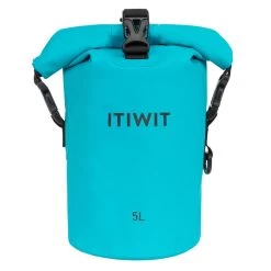 SAC POLOCHON ÉTANCHE 5L TURQUOISE -Équipement De Surf sac polochon etanche 5l turquoise 2