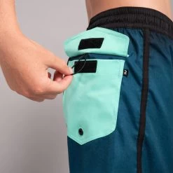 SHORT DE BAIN 500 BLEU NOIR -Équipement De Surf short de bain 500 bleu noir 7