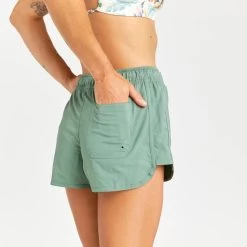 Short De Bain Femme - Tini Kaki -Équipement De Surf short de bain femme tini kaki 2