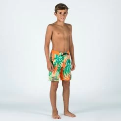 Short De Bain Garçon - 550 Canopy Orange -Équipement De Surf short de bain garcon 550 canopy orange 4