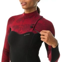 Shorty Manches Longues Femme Expert Néoprène Mousse 1.5 Mm Extra Souple Sans Zip -Équipement De Surf shorty manches longues femme expert neoprene mousse 15 mm extra souple sans zip 5