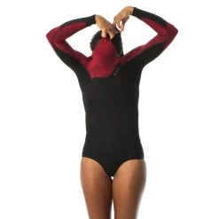 Shorty Manches Longues Femme Expert Néoprène Mousse 1.5 Mm Extra Souple Sans Zip -Équipement De Surf shorty manches longues femme expert neoprene mousse 15 mm extra souple sans zip 9