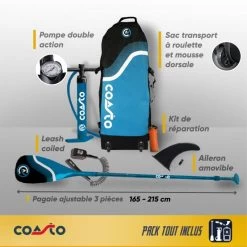 Stand Up Paddle Gonflable All-Round Argo Dropstitch TTS 335x84x15cm 11'x33"x6" -Équipement De Surf stand up paddle gonflable all round argo dropstitch tts 335x84x15cm 11x33x6 5