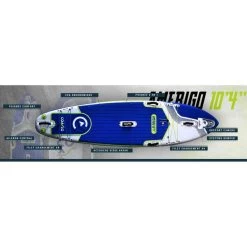 Stand Up Paddle Gonflable AllRound Amerigo Dropstitch TTS 315x84x15cm 10'4x33x6" -Équipement De Surf stand up paddle gonflable allround amerigo dropstitch tts 315x84x15cm 104x33x6 4