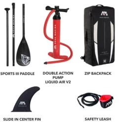 Aqua Marina Stand Up Paddle Gonflable – Beast 10'6" 15cm D'épaisseur Avec Pompe, Pagaie, -Équipement De Surf stand up paddle gonflable beast 106 15cm depaisseur avec pompe pagaie 4