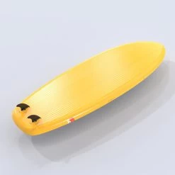 STAND UP PADDLE GONFLABLE DEBUTANT COMPACT S BLANC - JAUNE -Équipement De Surf stand up paddle gonflable debutant compact s blanc jaune 4