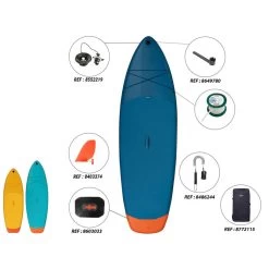 Stand Up Paddle Gonflable Taille S, Pour 1 Personne Jusqu'a 60 Kg. (8'/30"/5") -Équipement De Surf stand up paddle gonflable taille s pour 1 personne jusqua 60 kg 8305 4